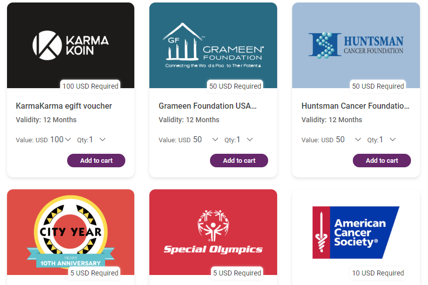 philanthropy gift vouchers