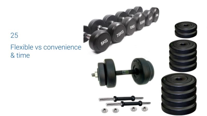 Flexible vs convenience & time