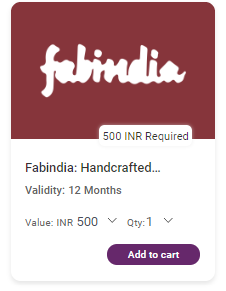 FabIndia Gift voucher at Xoxoday Plum