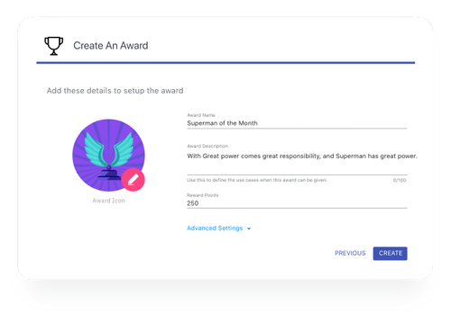 Award workflows in Empuls
