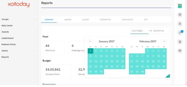 Xoxoday Empuls screenshot reports