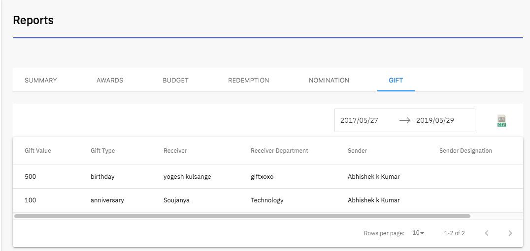 Empuls screenshot reports