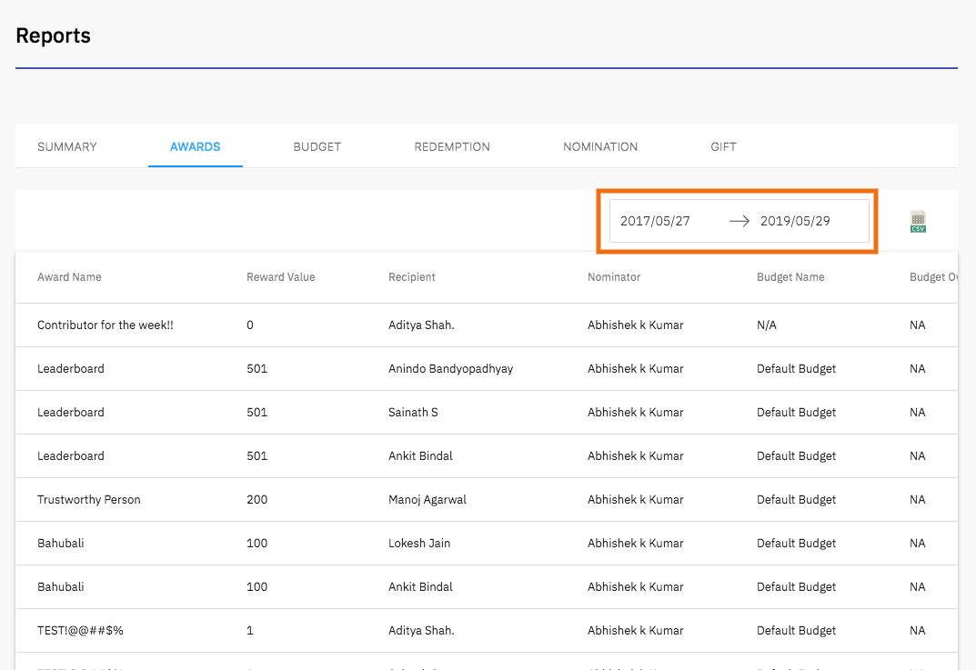 Empuls screenshot reports