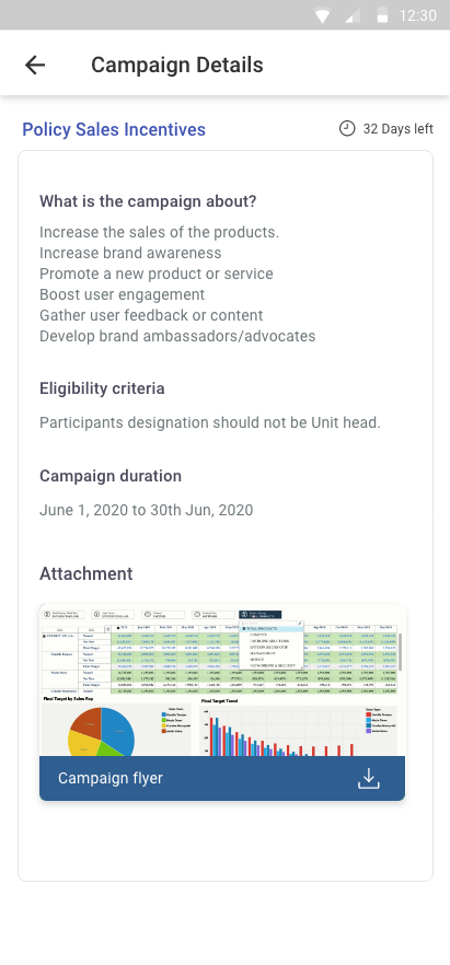 Xoxoday compass screenshot - Campaign setup: Mobile view