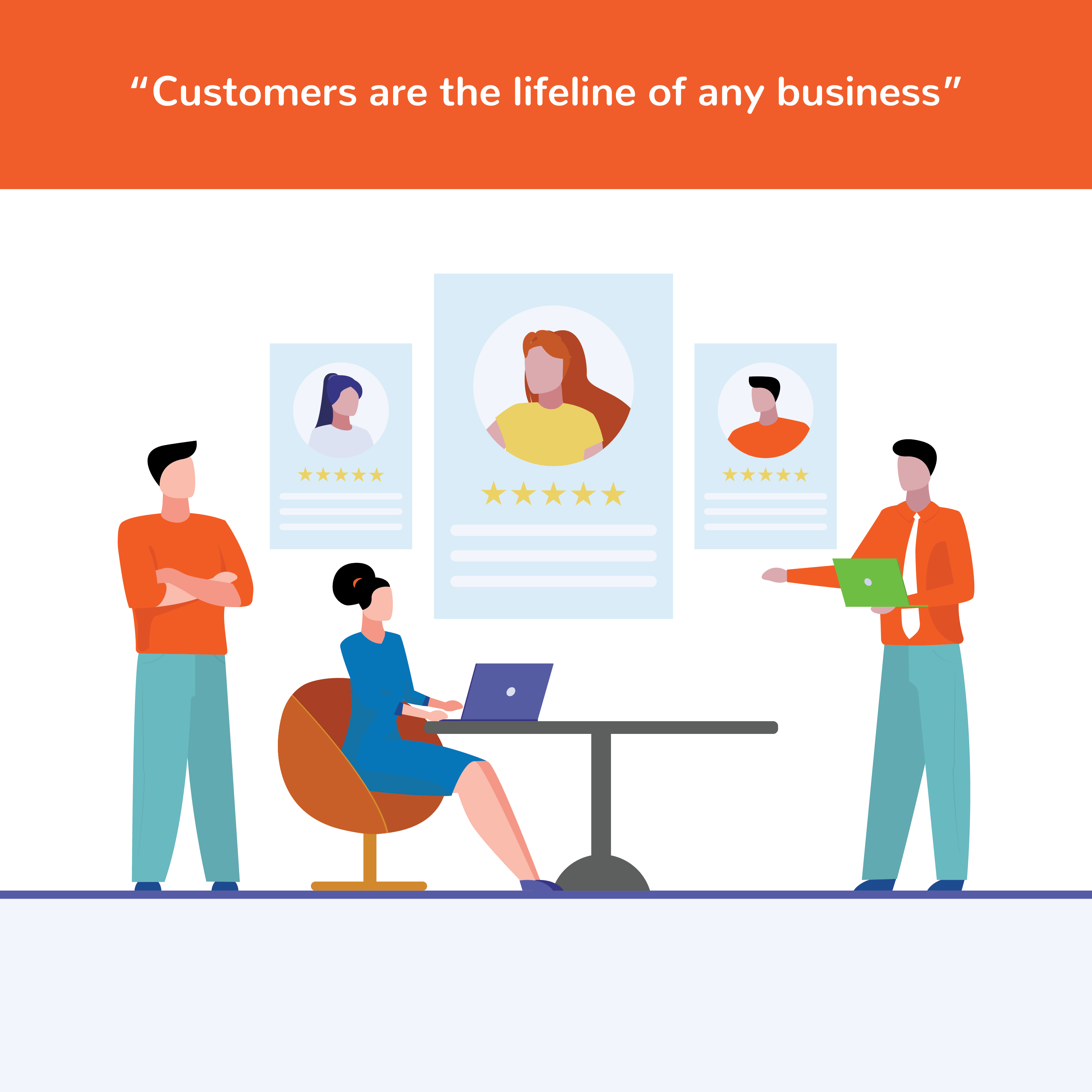 Customers are the lifeline of any business