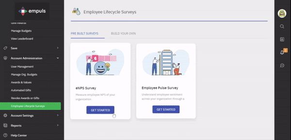 Setting up the quick eNPS survey
