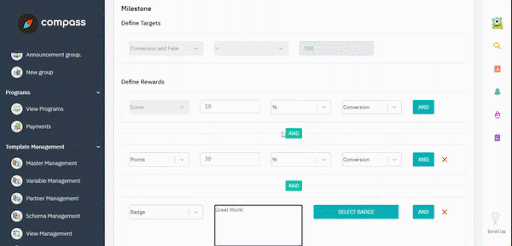 Awards can now be given as scores, points, and value badges