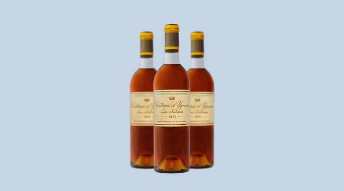 Sweet wine: 1971 Chateau d'Yquem, Sauternes, France