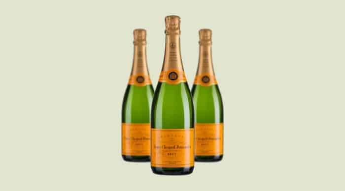 sparkling wine: Veuve Clicquot Ponsardin Vintage Brut Champagne 2010