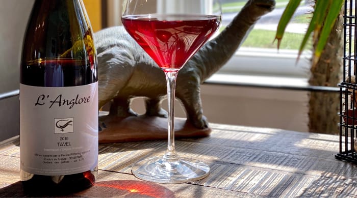 Cotes du Rhone wine: Domaine l'Anglore Tavel Rosé, Rhône, France