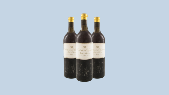 Sauternes Wines: Château d'Yquem 1831