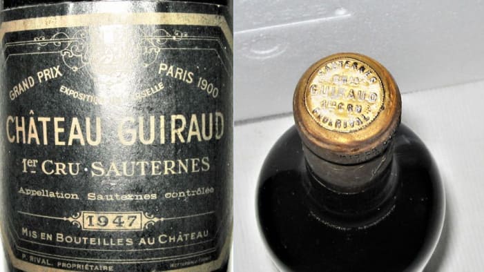 Sauternes wine: Château Guiraud 1947
