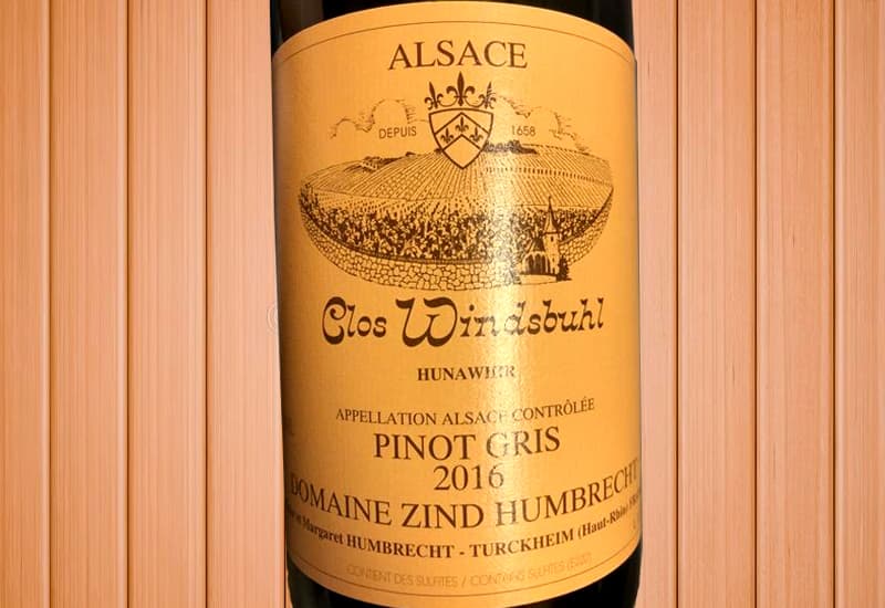 2016 Domaine Zind-Humbrecht Pinot Gris Clos Windsbuhl, Alsace, France