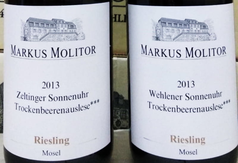 Markus Molitor Wehlener Sonnenuhr Riesling Trockenbeerenauslese 2013