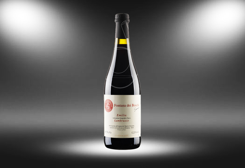 Vittorio Graziano Fontana dei Boschi Lambrusco Emilia IGT 2018, Emilia-Romagna, Italy