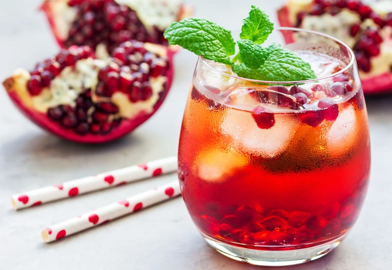 Pomegranate Champagne Punch