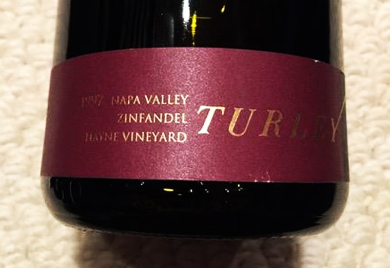 1997 Turley Wine Cellars Moore Earthquake Vineyard Zinfandel, Napa Valley, USA