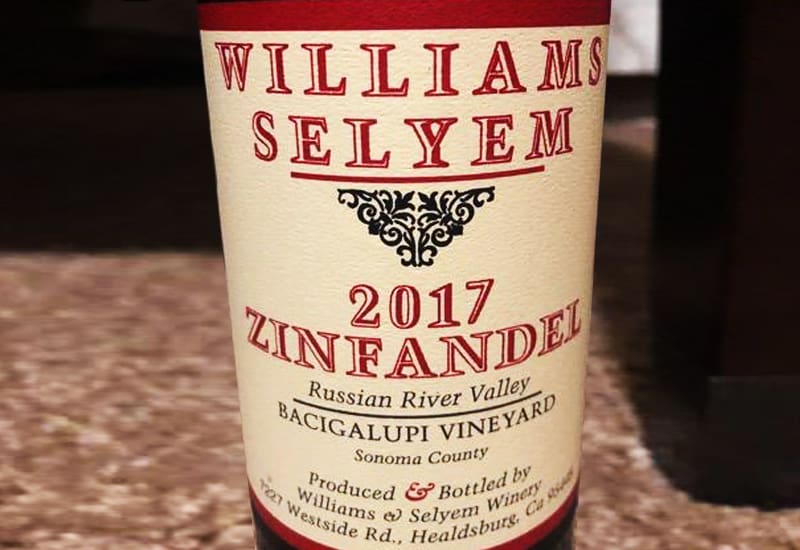 2017 Williams Selyem Bacigalupi Vineyard Zinfandel, Russian River Valley, USA