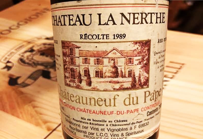 1989 Chateau La Nerthe Chateauneuf-du-Pape