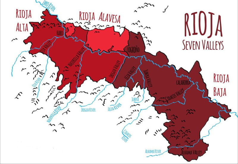 Sub-Regions of The Rioja Wine Region