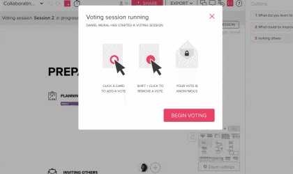 Voting feature in MURAL