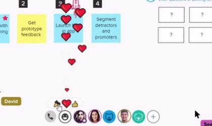 Reactions feature in MURAL