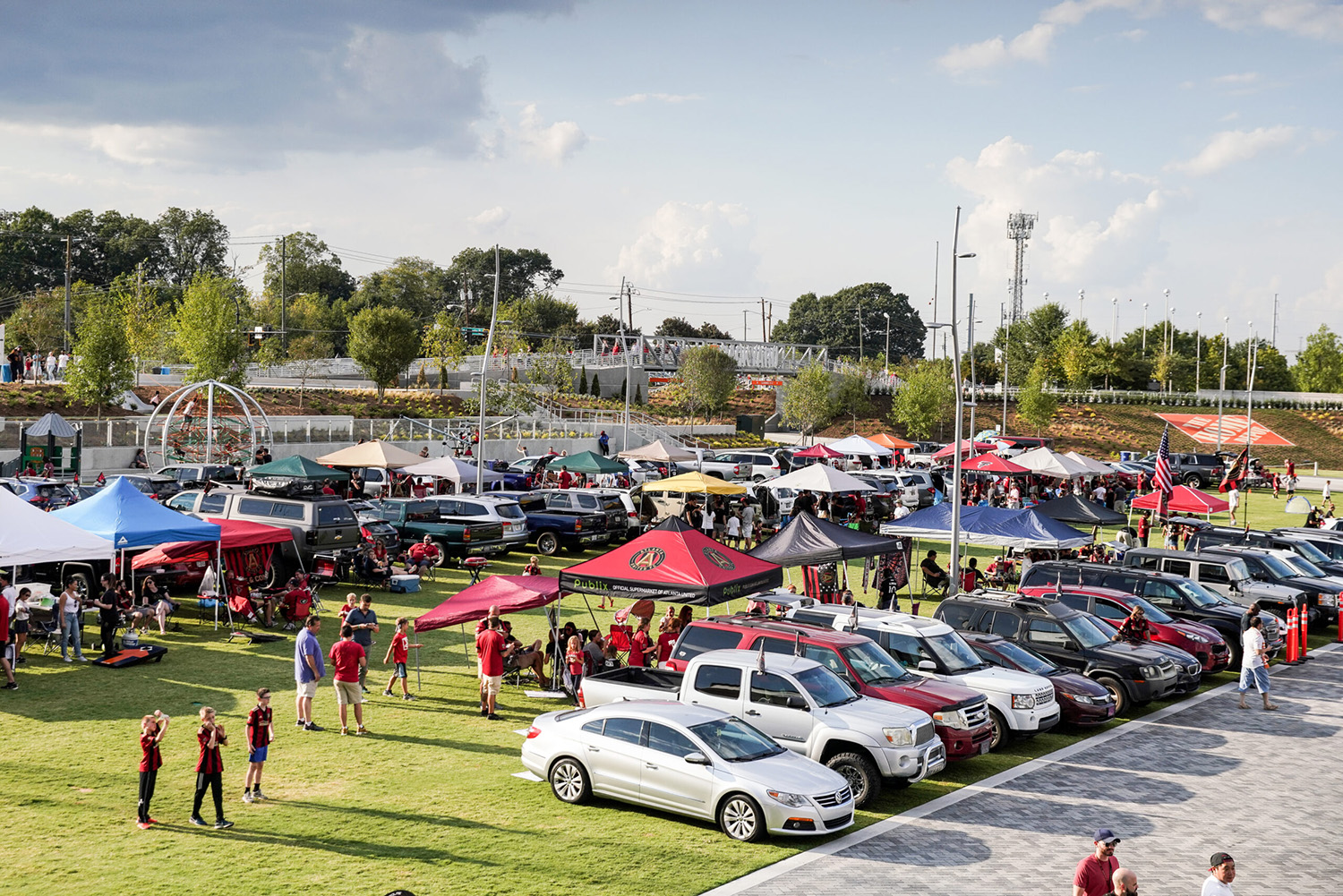 Atlanta United Tailgating The Home Depot Backyard in Atlanta, GA