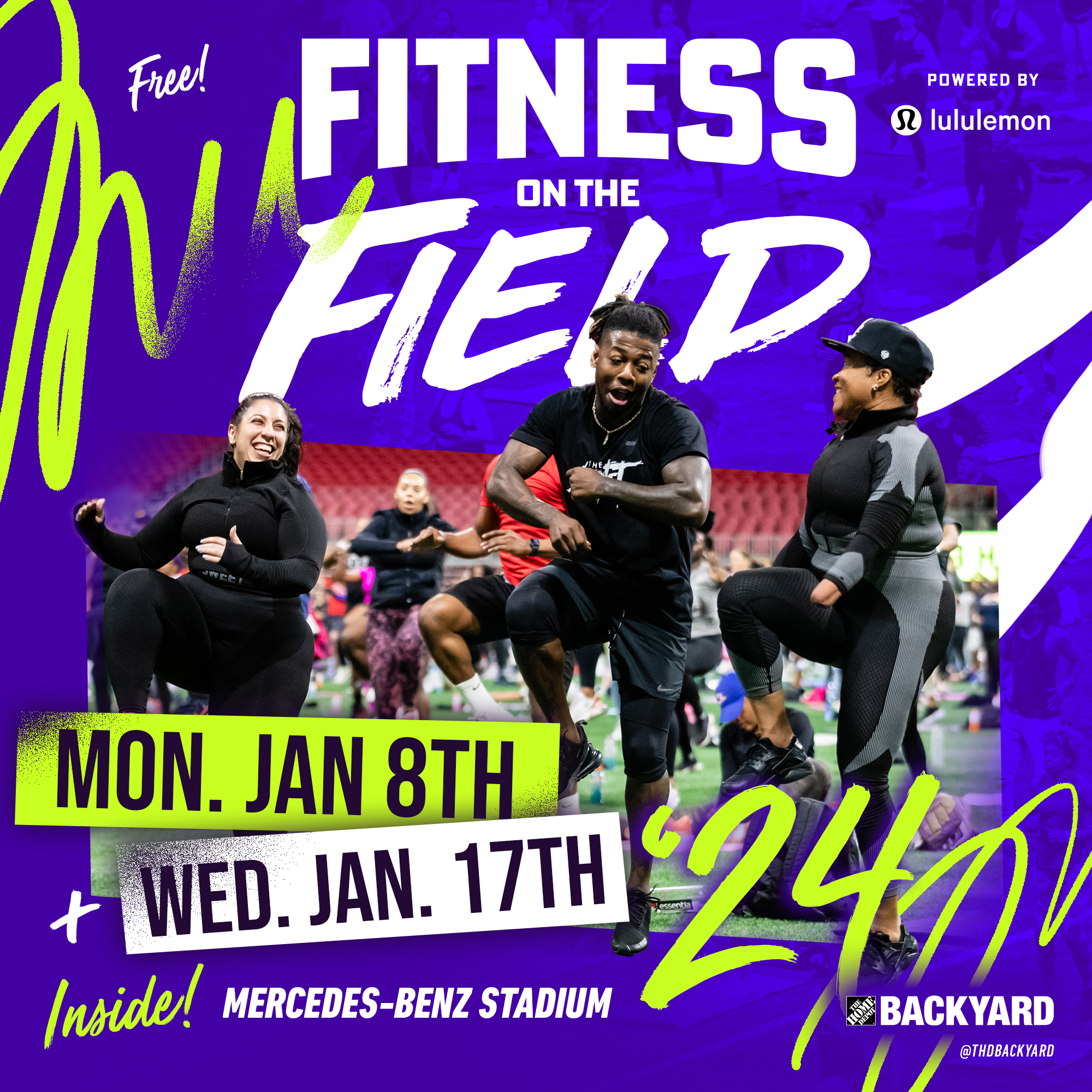 The Home Depot Backyard to Host Fitness on the Field powered by