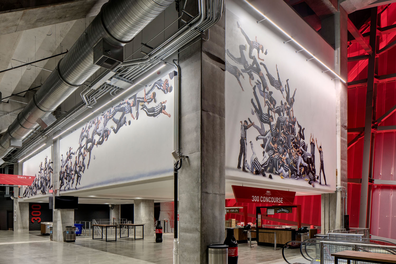 On the Line by Jake Messing Art Collection at MercedesBenz Stadium