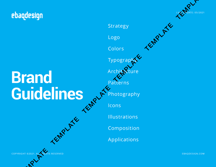 The Brand Guidelines Kit from EbaqDesign