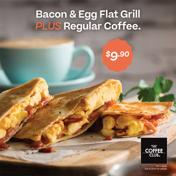 Bacon and egg flat grill combo
