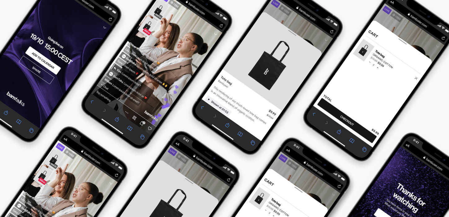 Boost conversion by inviting customers to watch shows via product pages