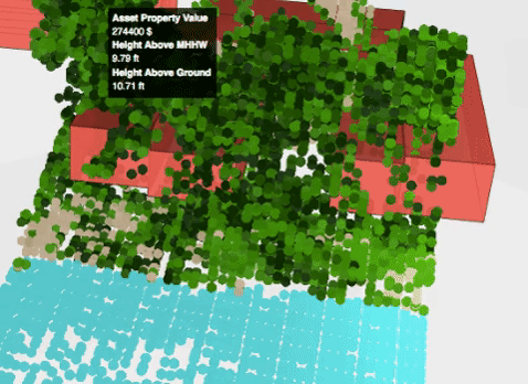 trees from buildings