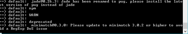 Warning messages will appear