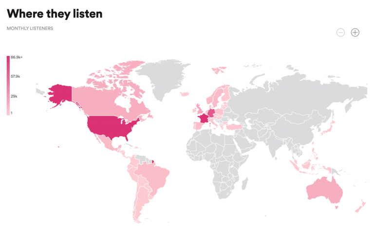Spotify for Artists gives you useful data on how people hear your music.