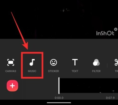 add background music using InShot-3-b