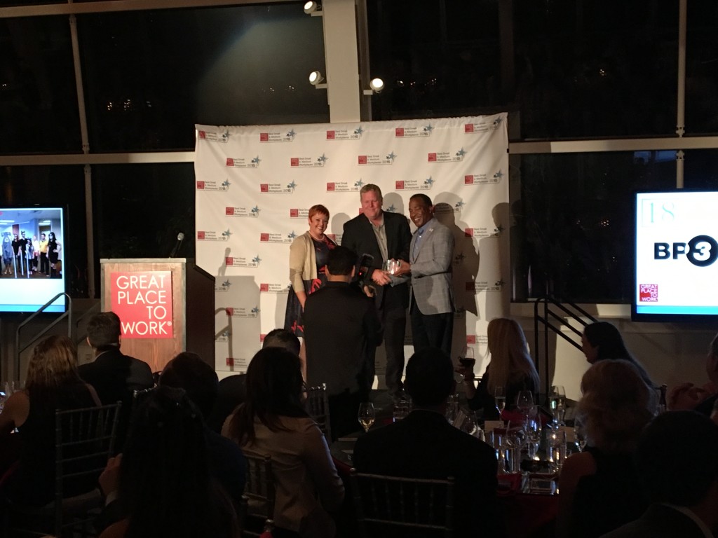 Lance accepting the #18 trophy at the Seattle Gala Event