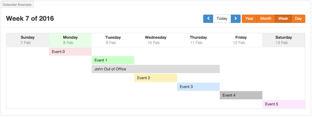 calendar week view screenshot