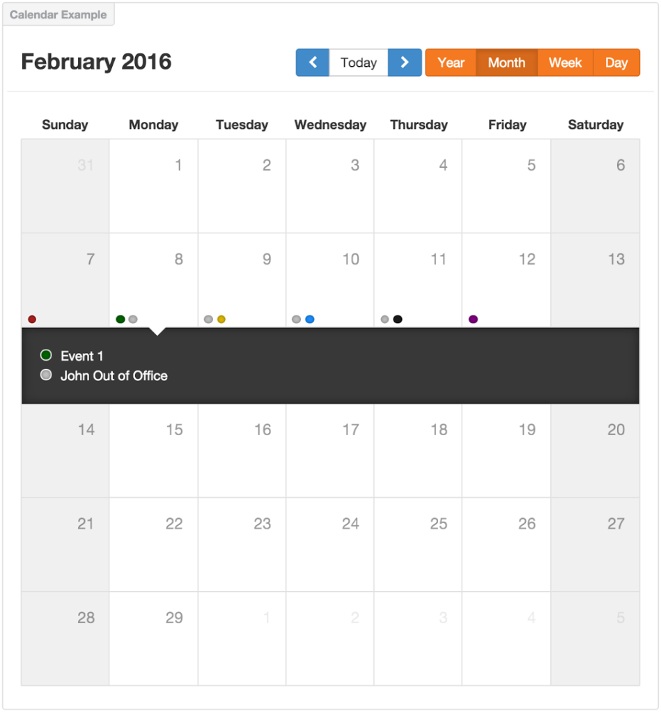 calendar month view screenshot