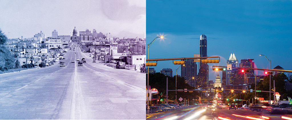 Photographs by Austin History Center, Austin Public Library, PICA 01722 (left) and Sarah Lim