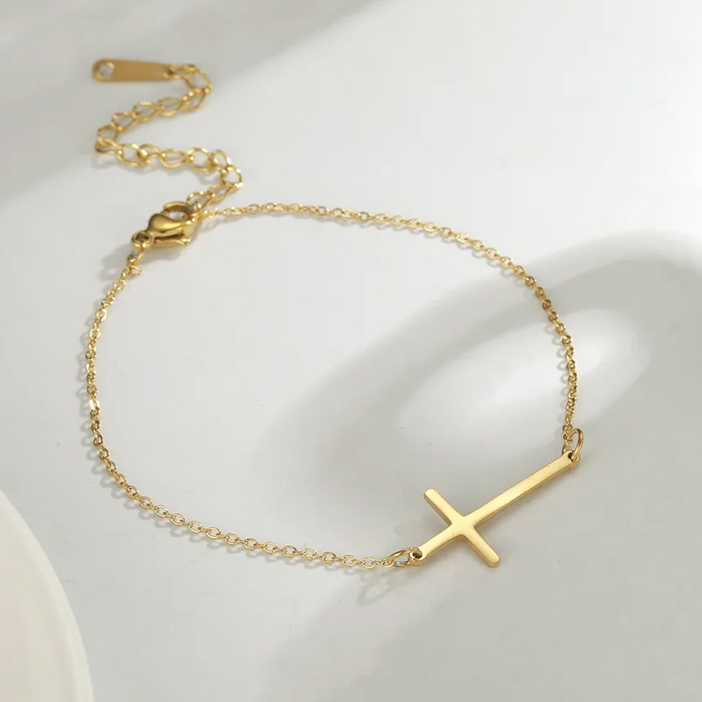 Armband Mit Kreuz Gold