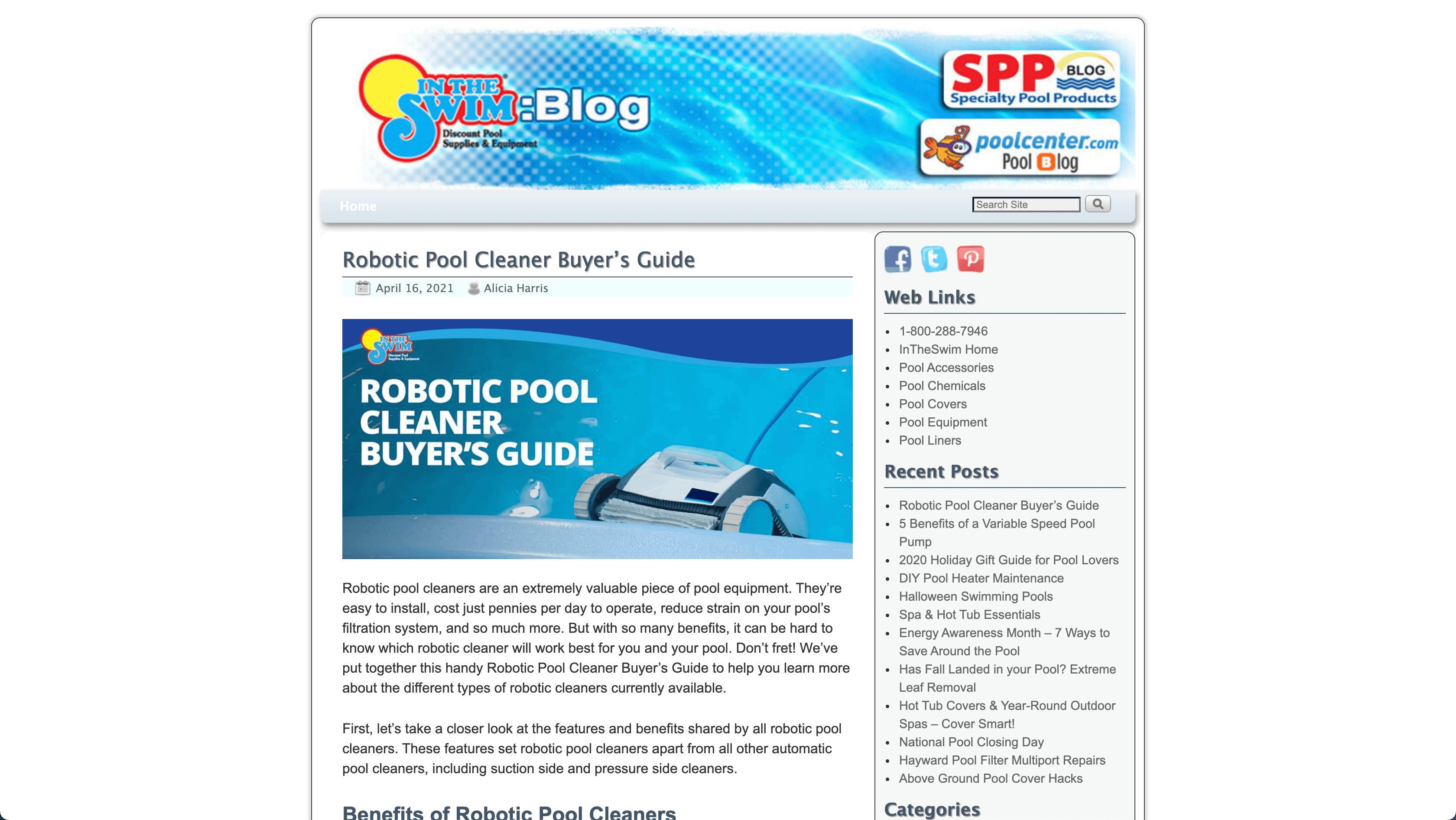 in the swim pool blog