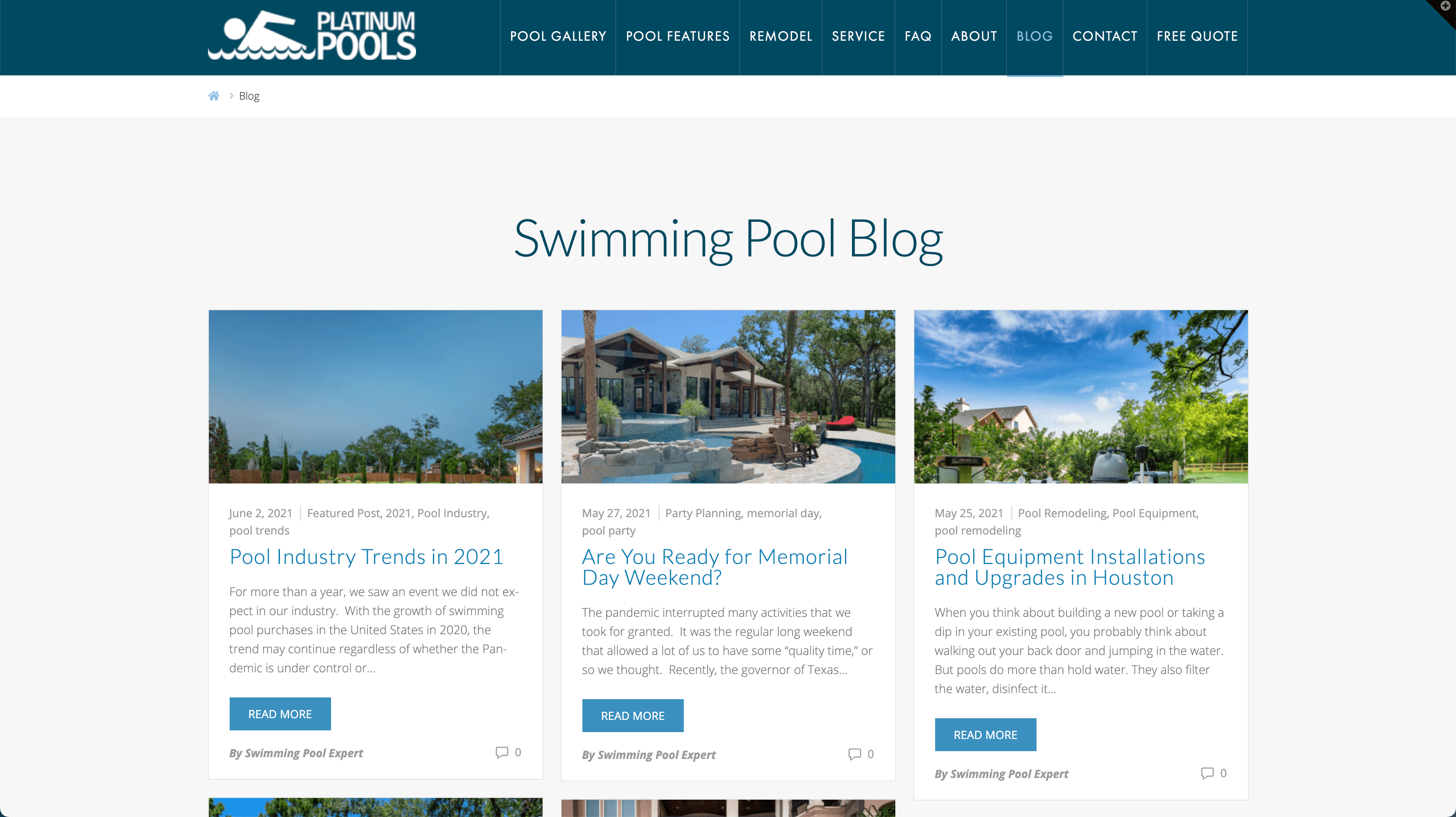 platinum pools blog