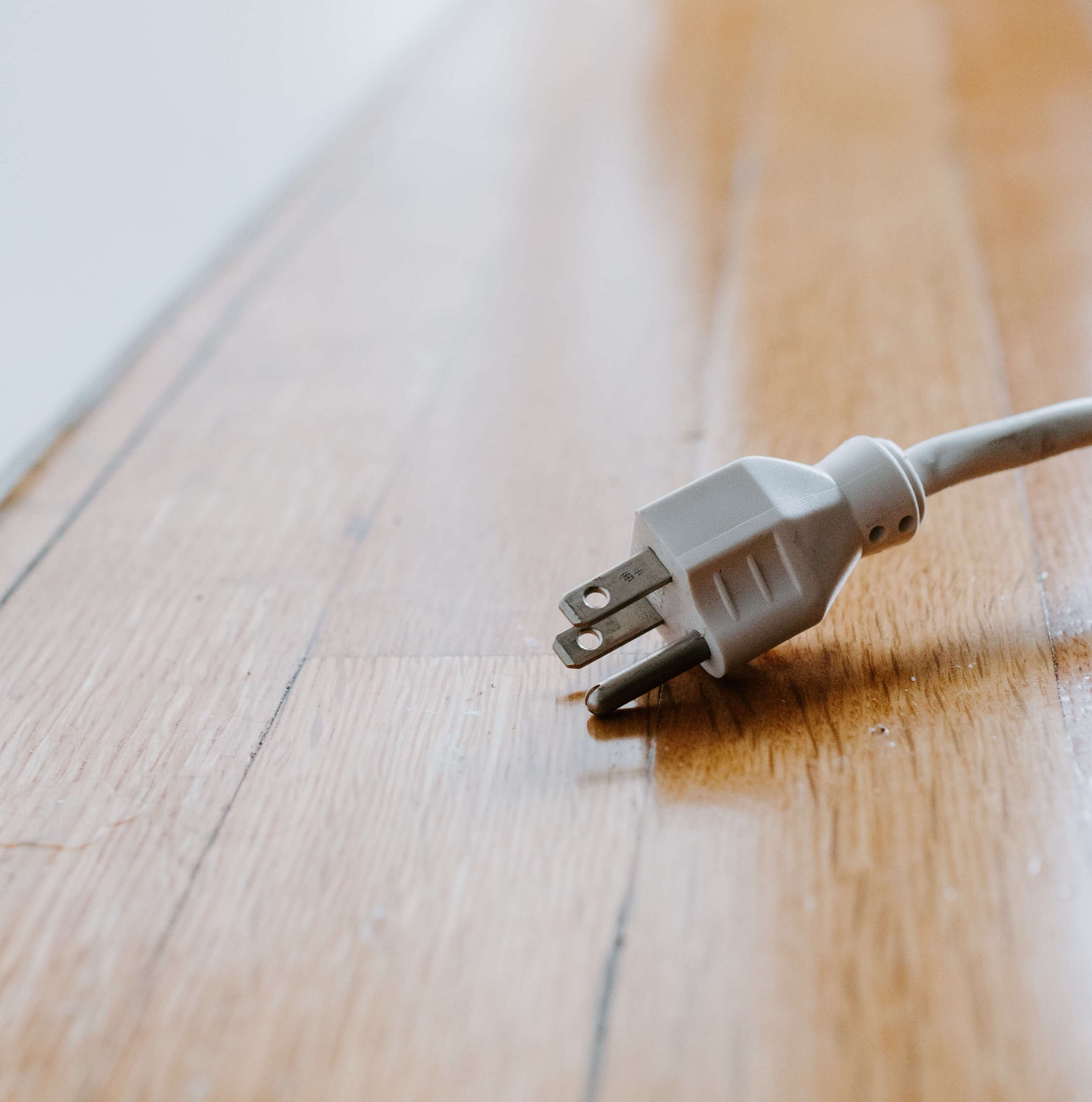 never vacuum electrical cord