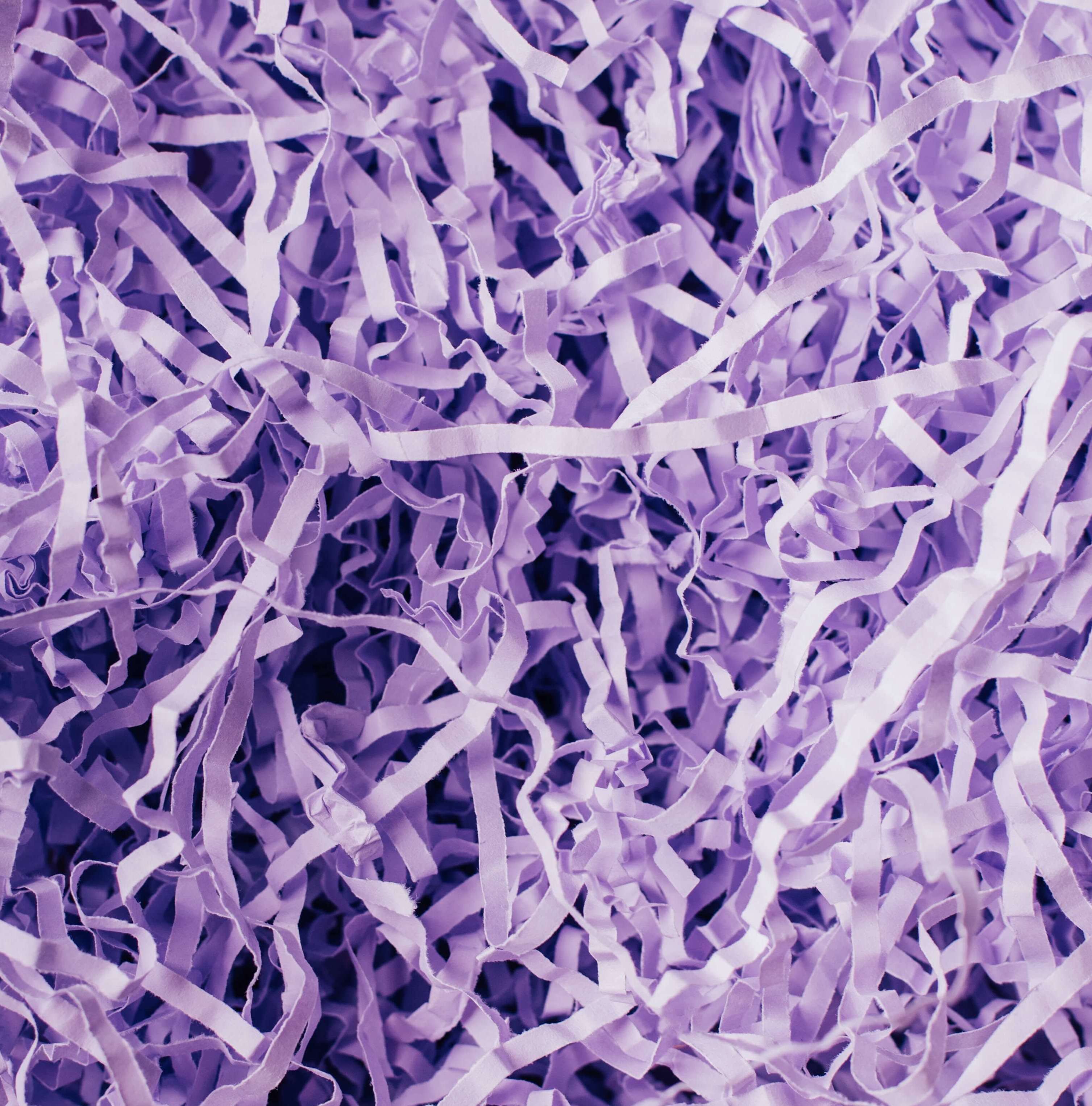 never vacuum shredded paper