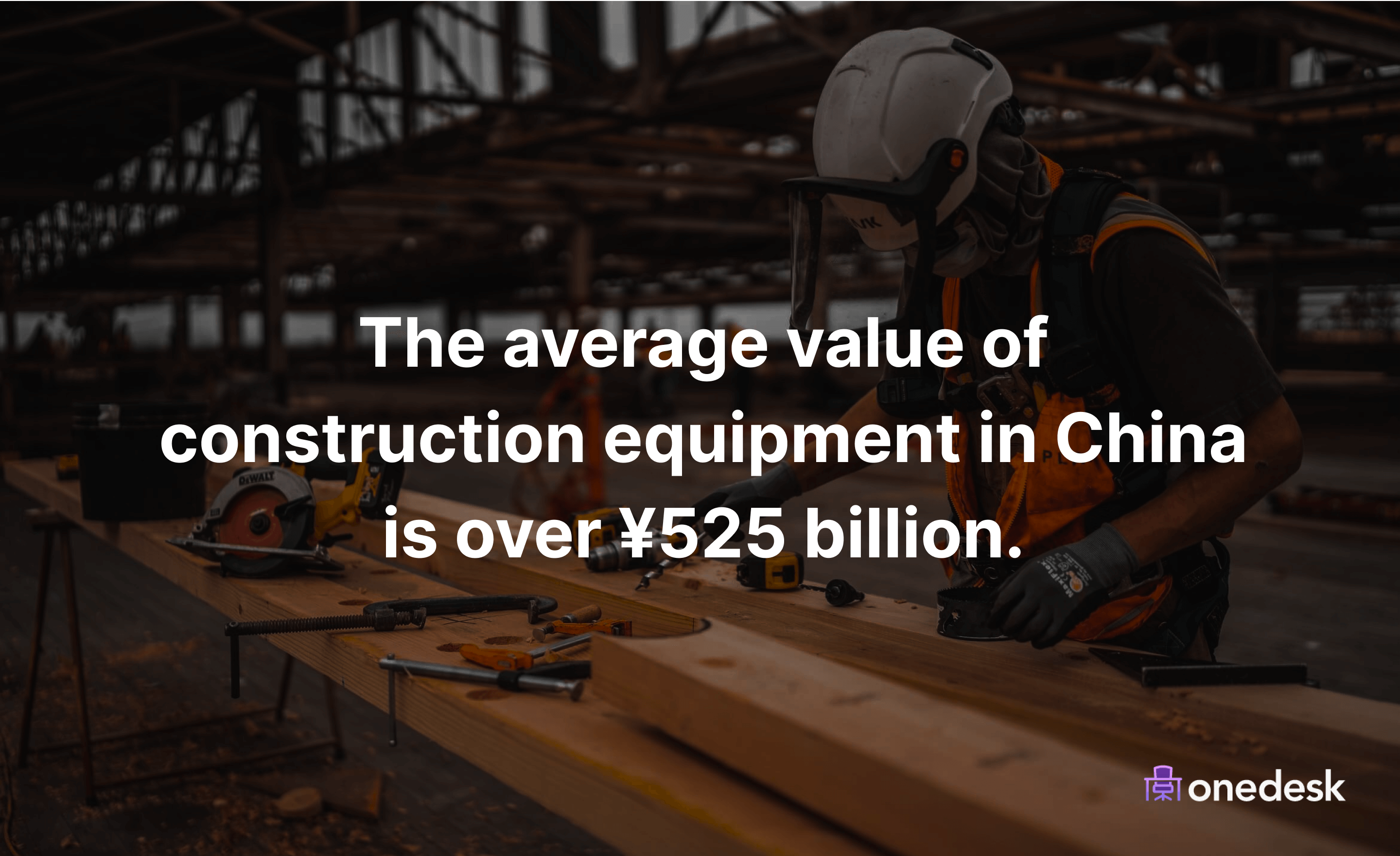 average value of construction equipment in china