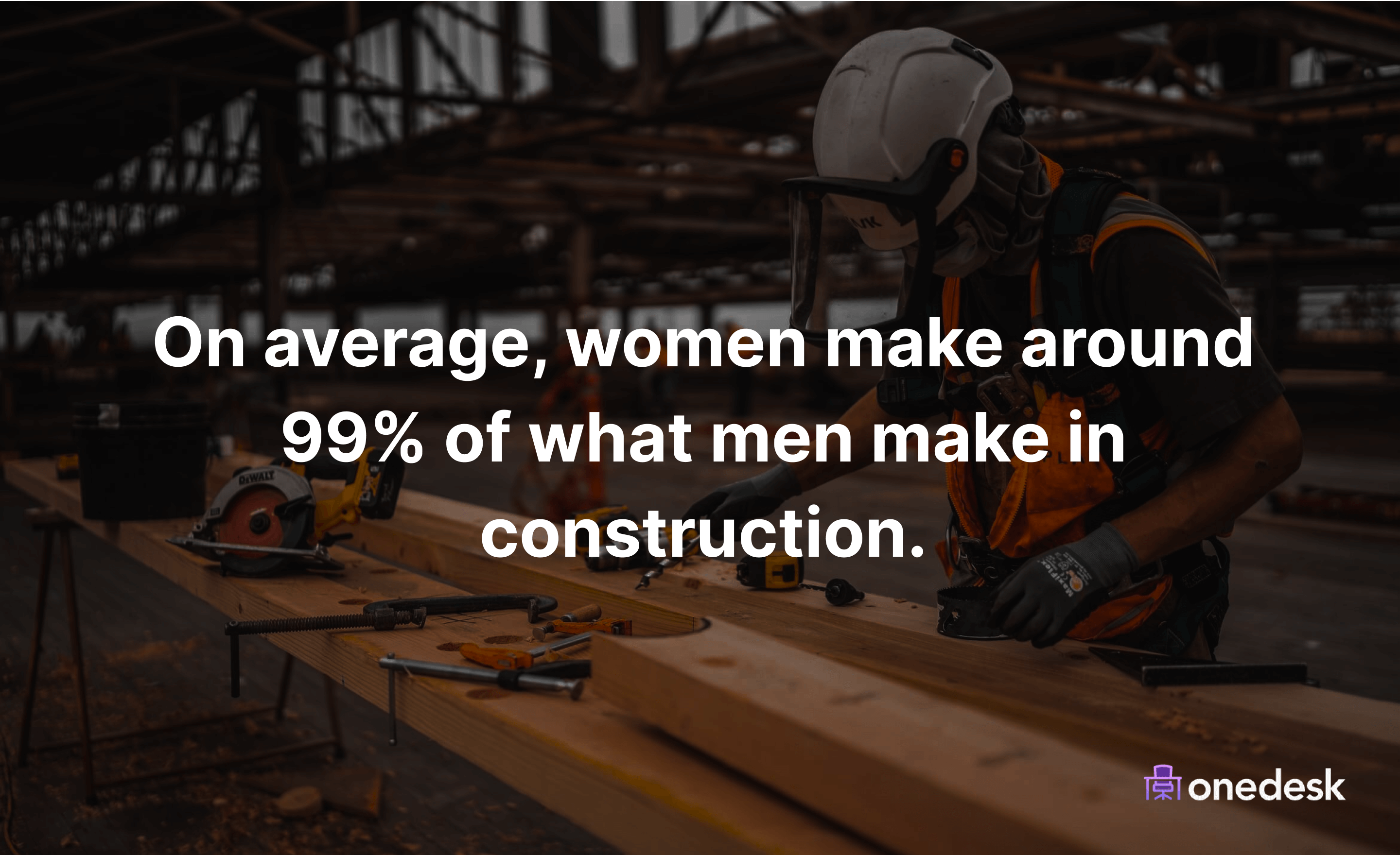 women to men pay gap in construction