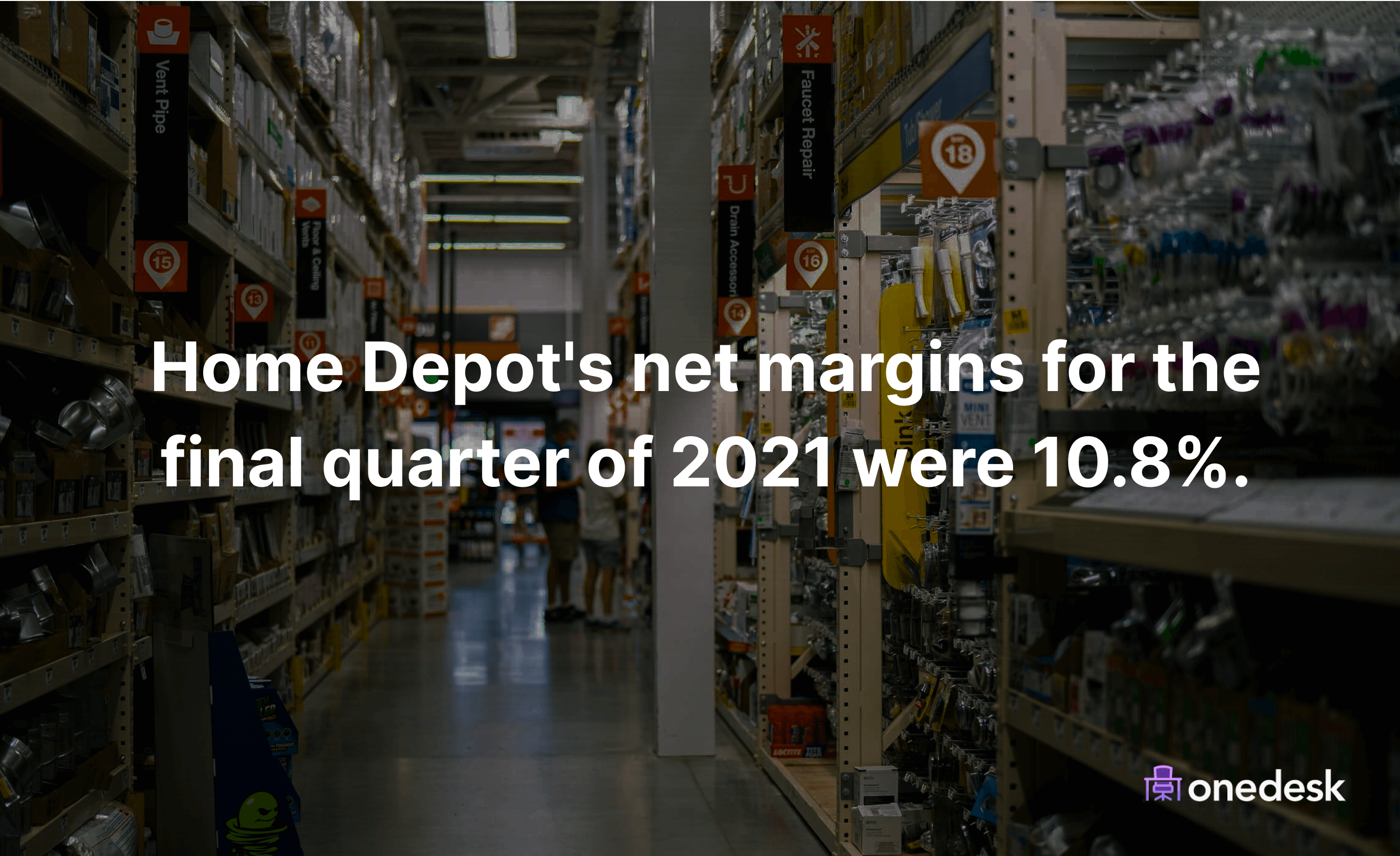 home depot net margins