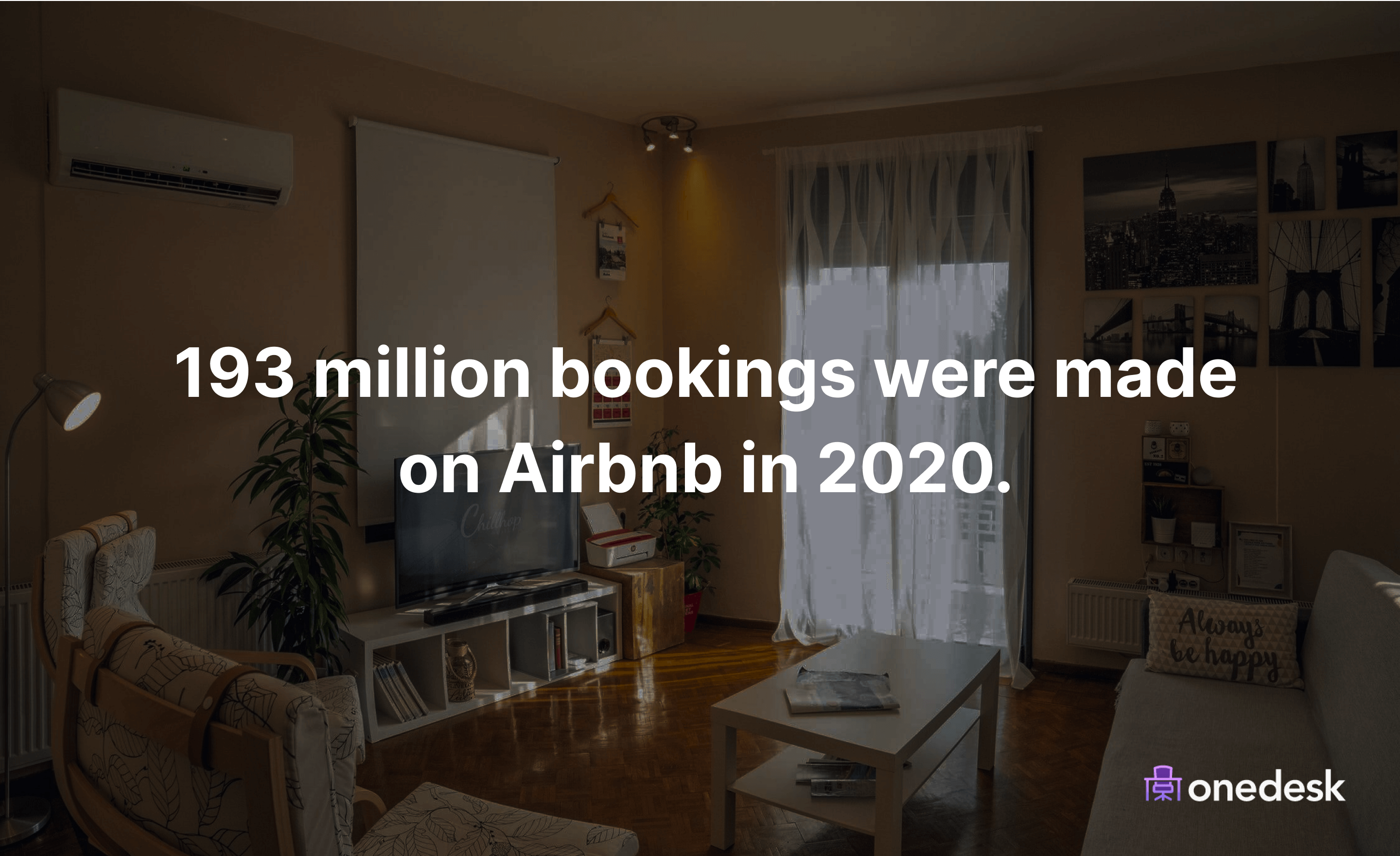 number of airbnb bookings