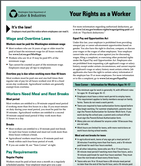 Wfia Blog Alert New Workplace Rights Poster Wfia Blog Alert New Workplace Rights Poster